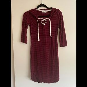 Black & Red striped dress